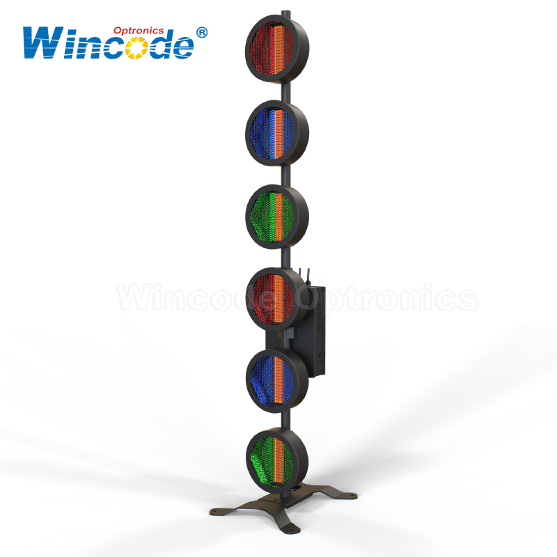 6 × 60 W RGB Estilo retrô Luz de fundo de palco LED 
